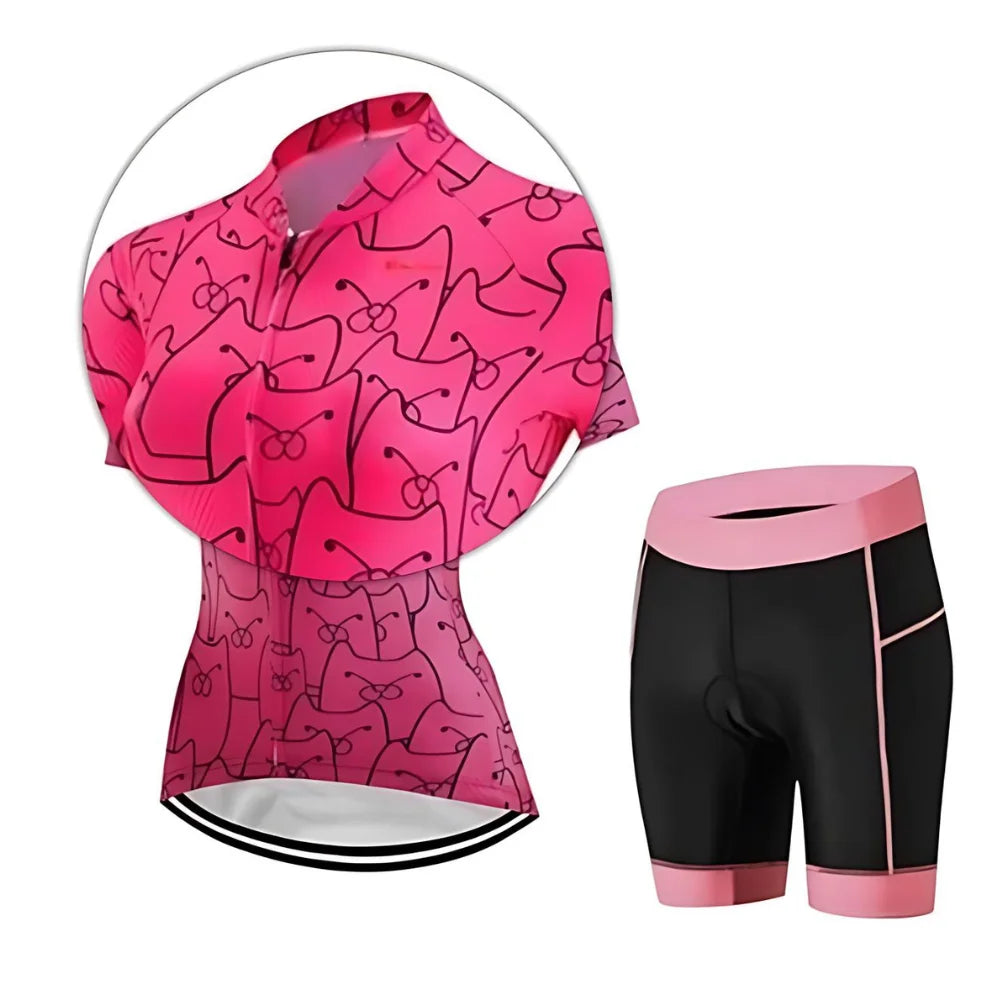 Cycling Kit - CatPink