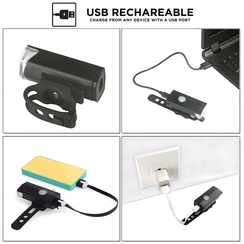 Light USB LED Rechargeable Flashlight.