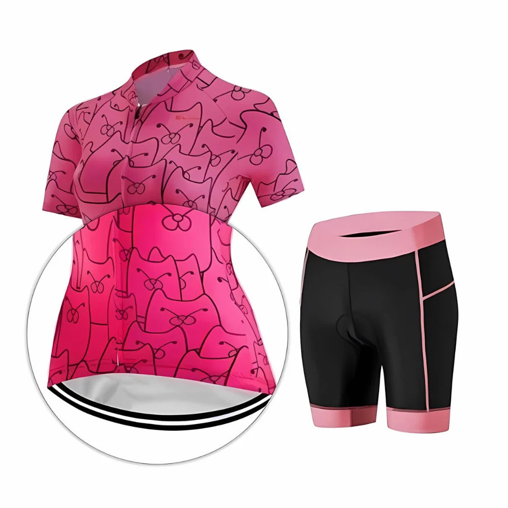 Cycling Kit - CatPink