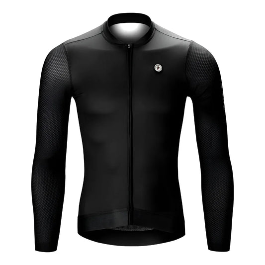 Pro Aero Cycling Jersey Mans Black and White