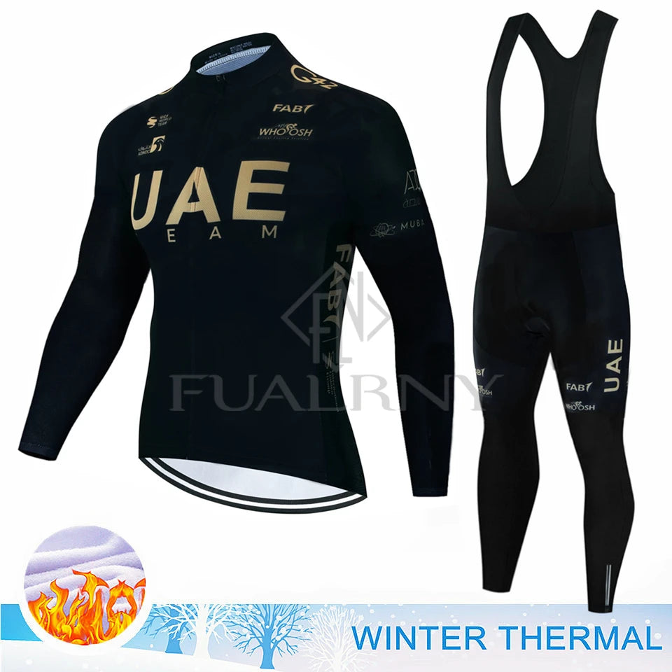 2024 UAE Winter Thermal Fleece  Jersey Set