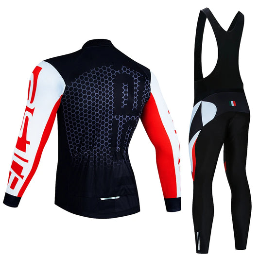 Winter Thermal Fleece Cycling Jersey Set